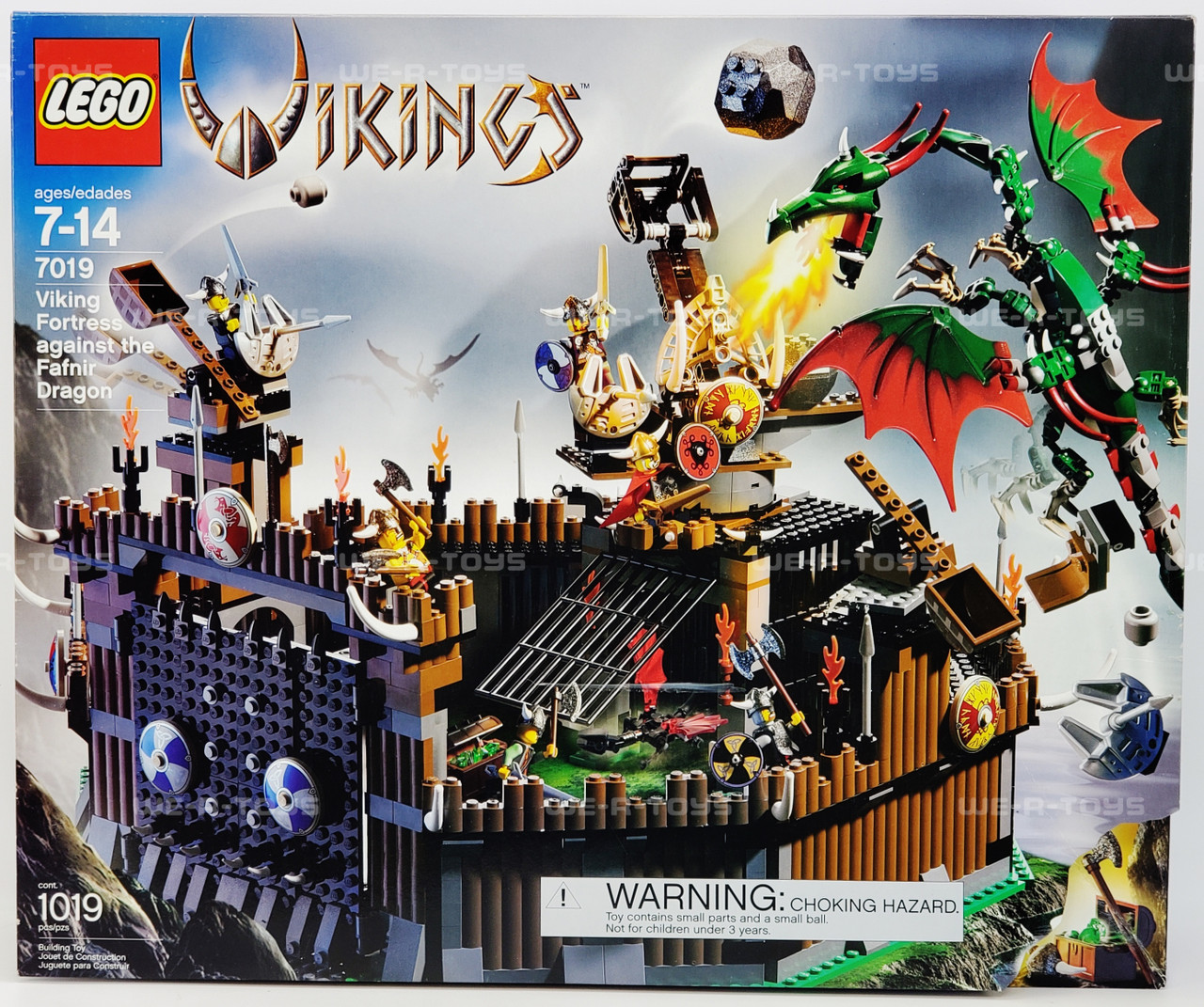 LEGO Vikings Fortress against the Fafnir Dragon 1019 pcs Set 2005