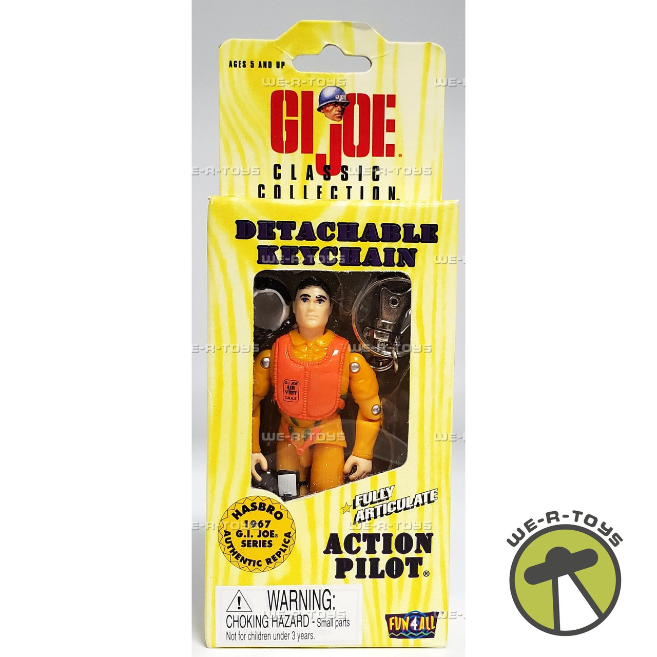GI Joe Classic Collection Detachable Keychain Action Pilot 1998
