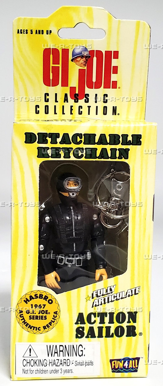 GI Joe Classic Collection Detachable Keychain Action Sailor 1998