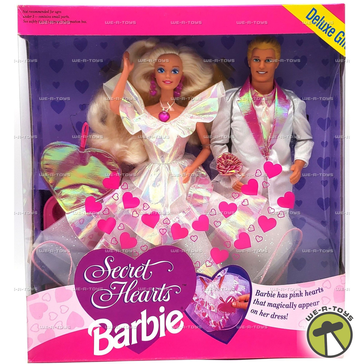 Secret Hearts Barbie and Ken Dolls Deluxe Gift Set 1993 Mattel