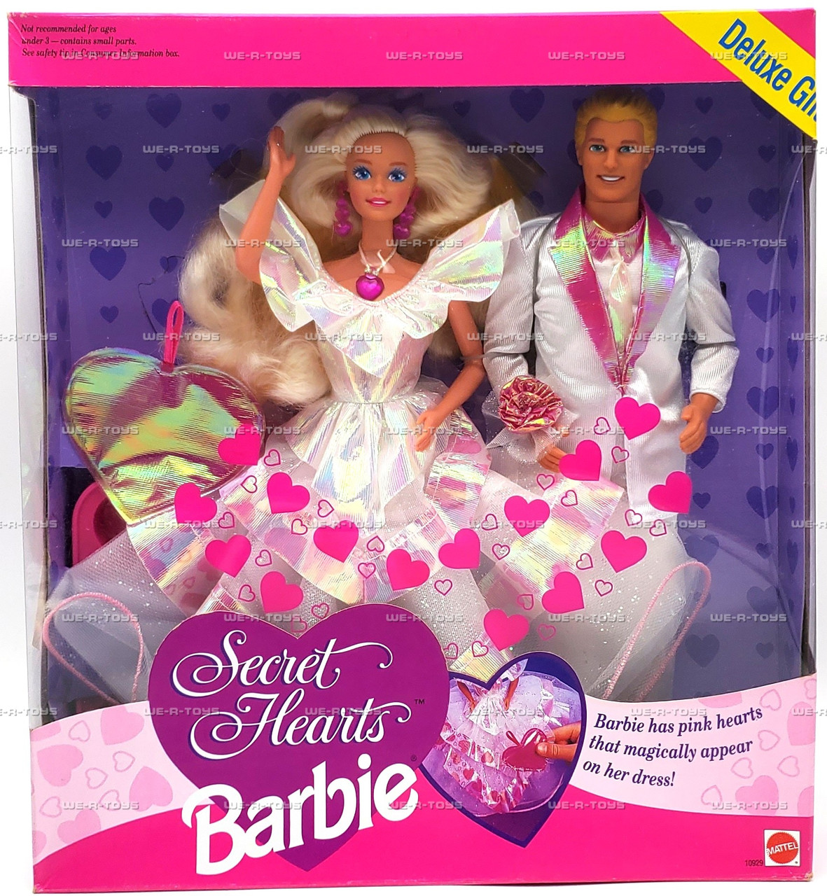 Secret Hearts Barbie and Ken Dolls Deluxe Gift Set 1993 Mattel