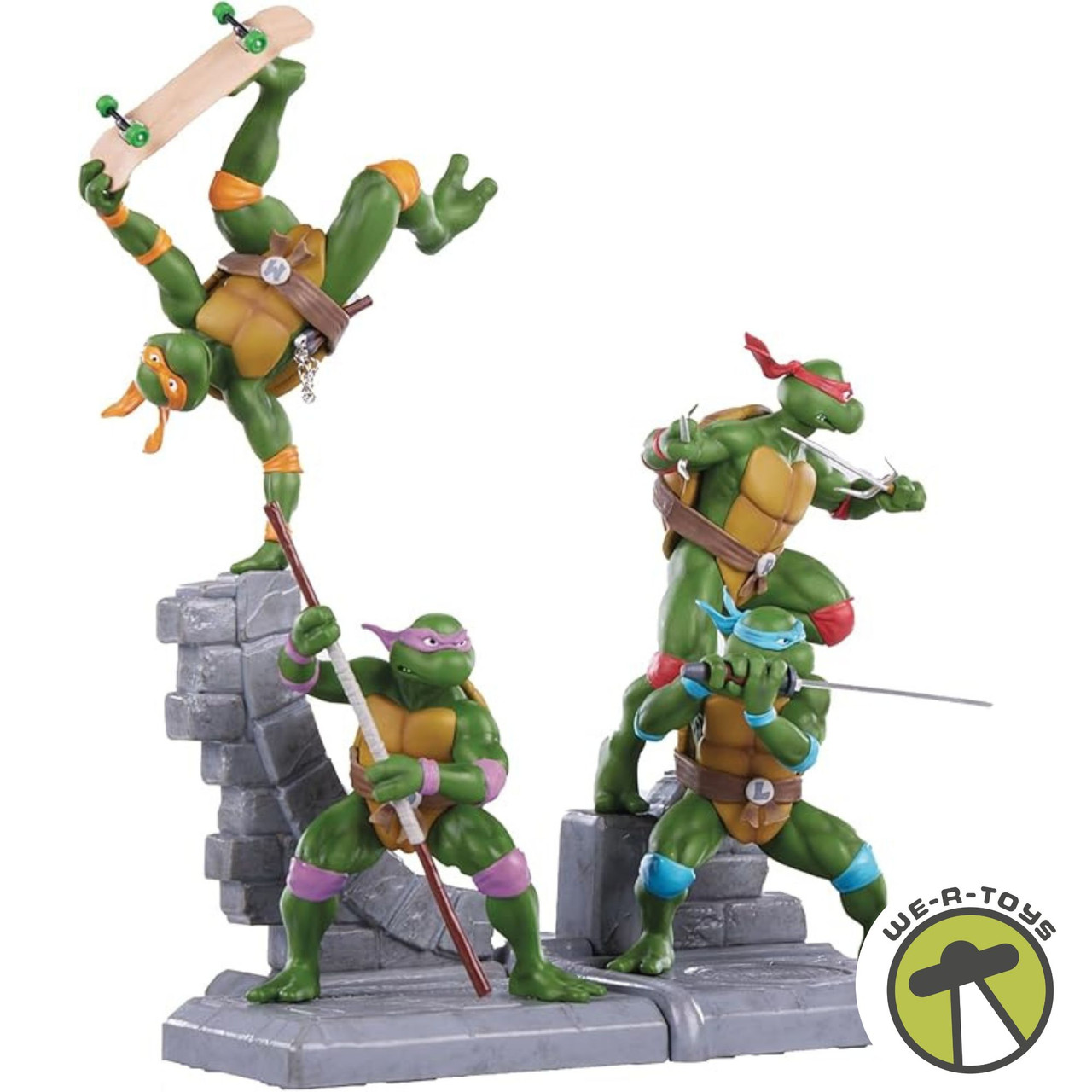 TMNT PVC Statue Set 4 pack Raphael Donatello Leonardo and 