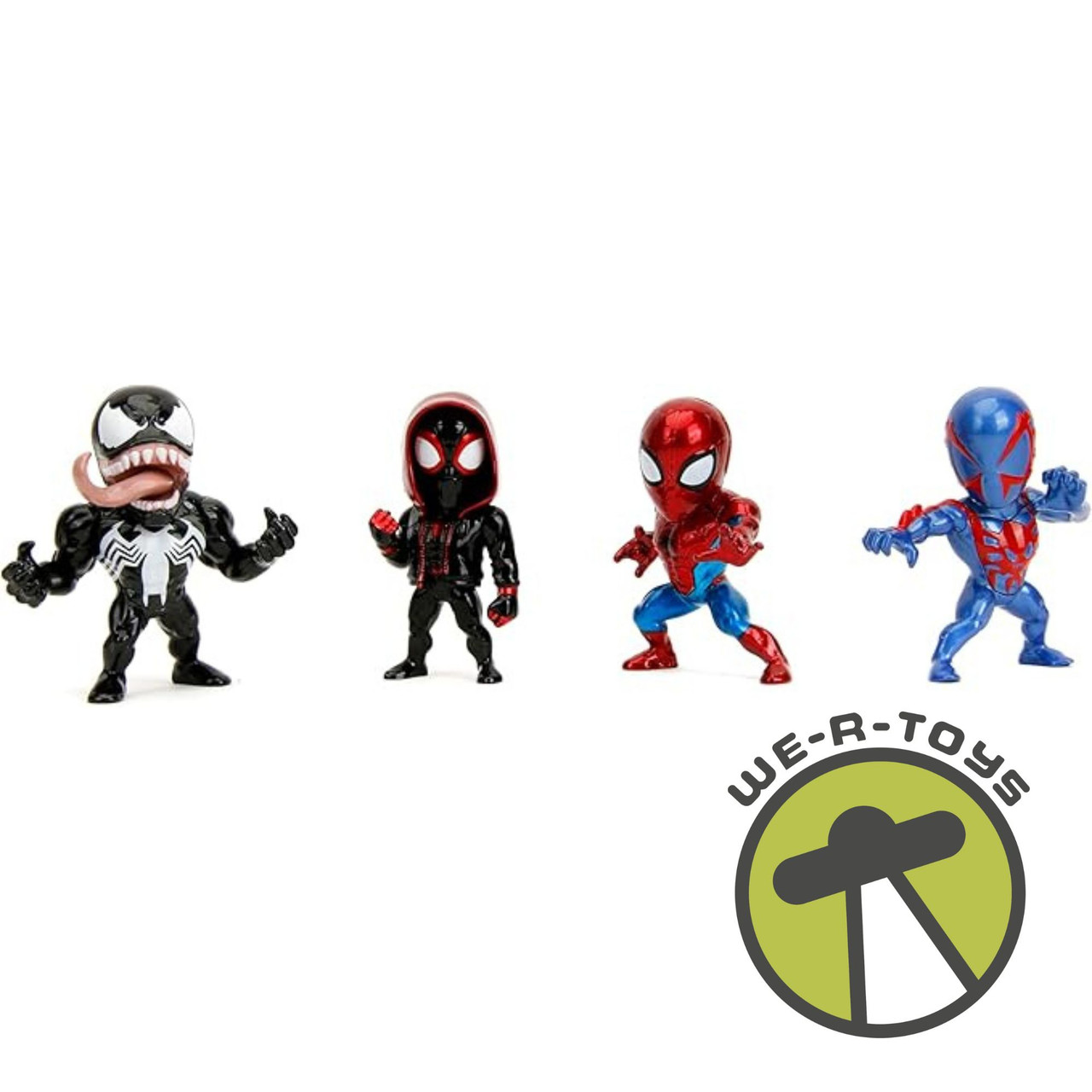 Marvel Spider-Man, Spider-Man 2099, Miles Morales, and Venom