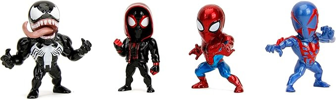 Marvel Spider-Man, Spider-Man 2099, Miles Morales, and Venom