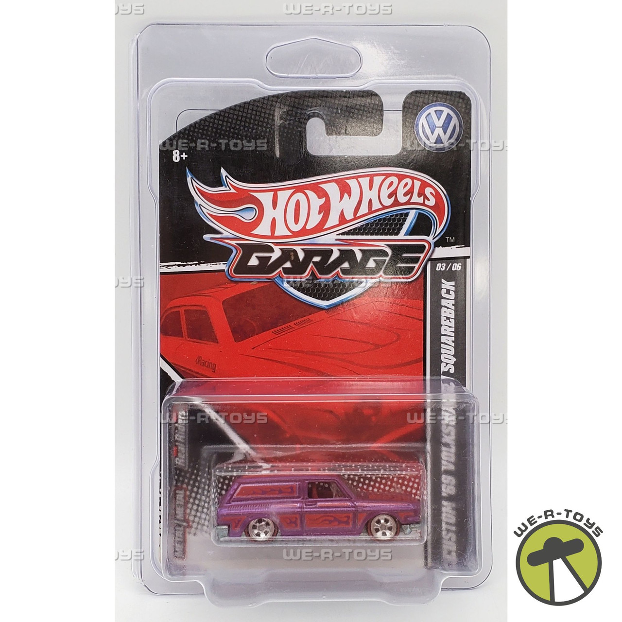 Hot Wheels Garage Custom '69 Volkswagen Squareback Purple Vehicle