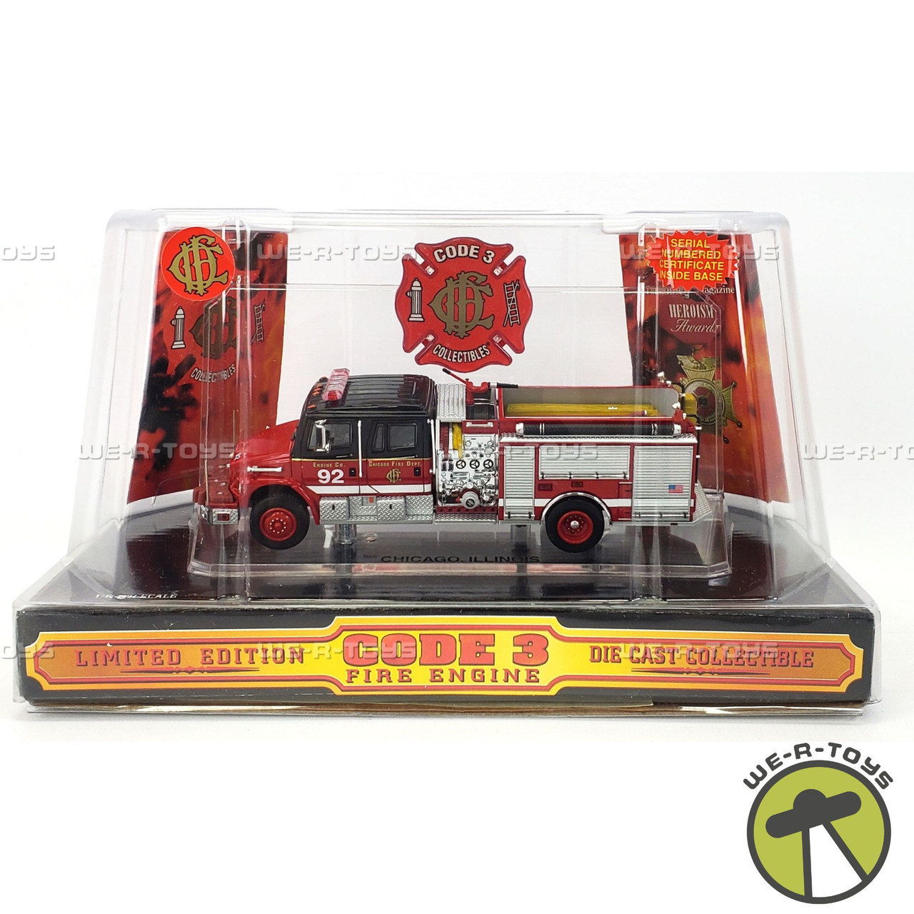 Code 3 Freightliner Chicago Fire Dept. Fire Engine Vehicle Ltd Ed