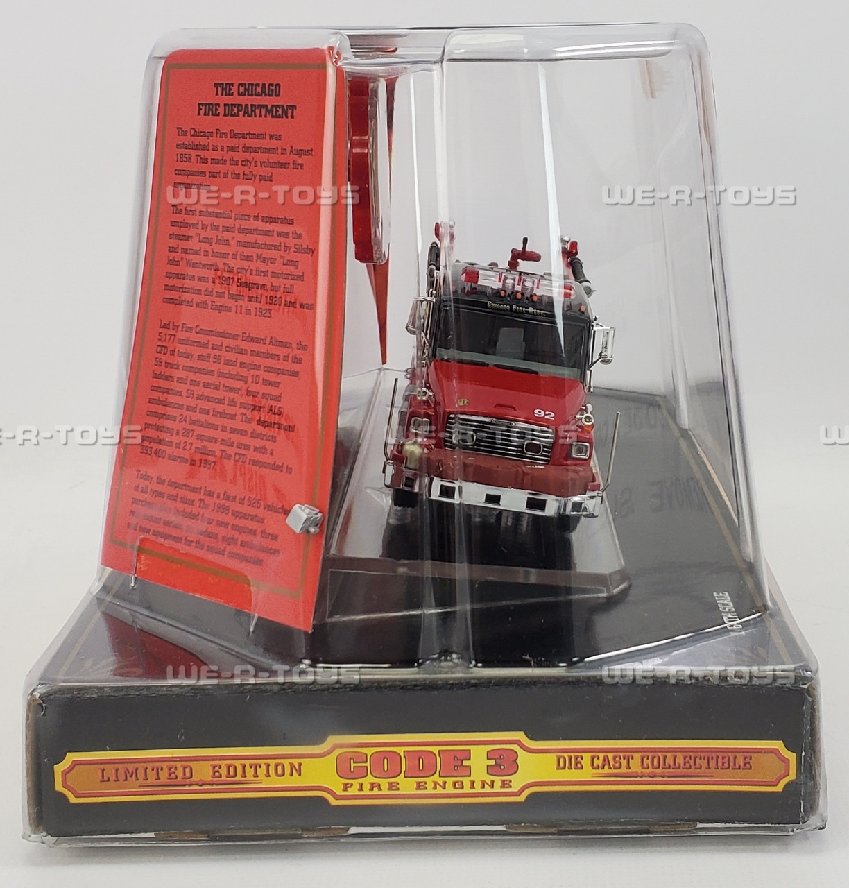 Code 3 Freightliner Chicago Fire Dept. Fire Engine Vehicle Ltd Ed