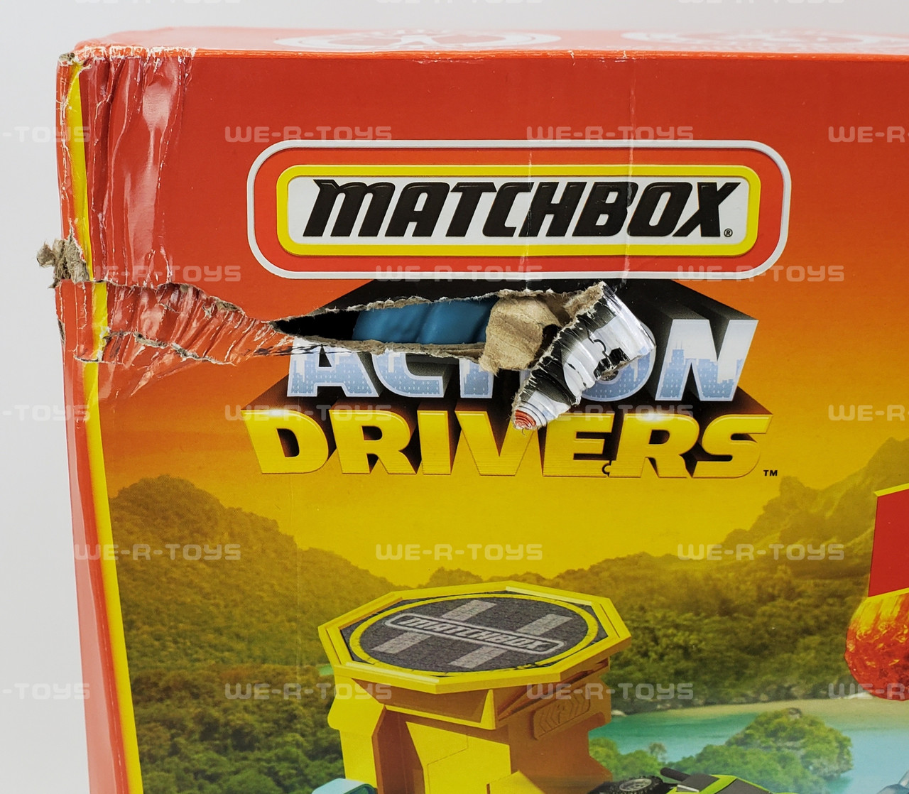 Matchbox Action Drivers Volcano Escape Playset With Lava Explosion