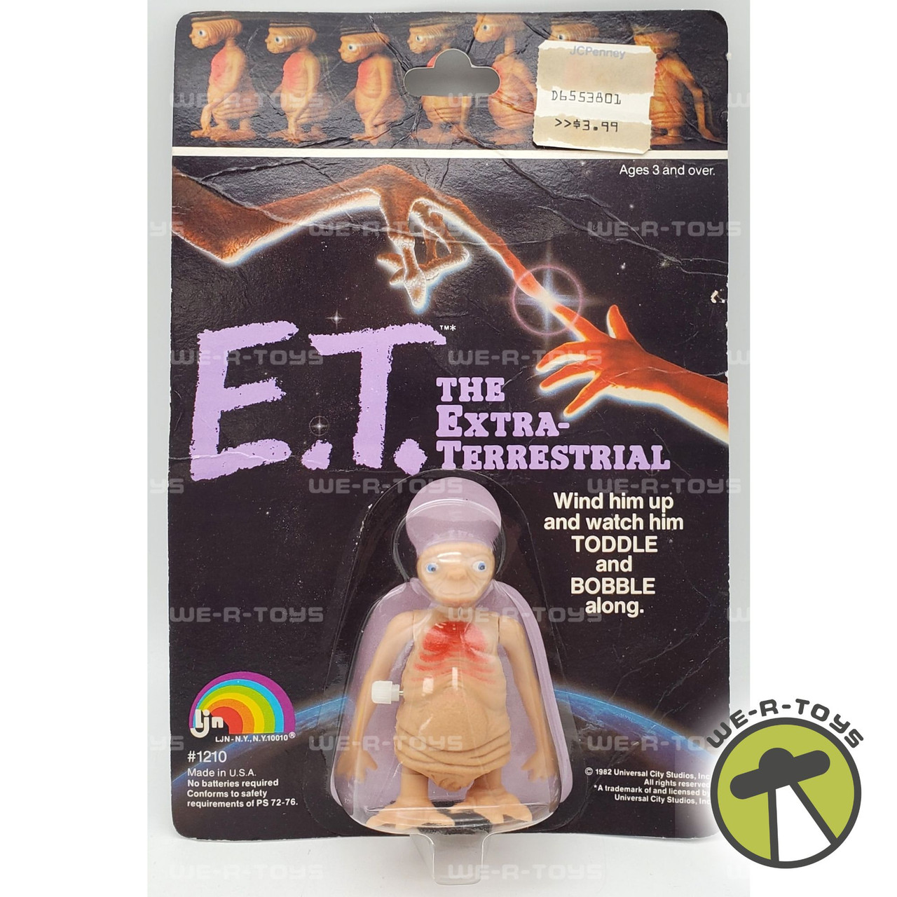 E.T. The Extra-Terrestrial Wind-Up Figure 1982 LJN #1210 NRFP - We