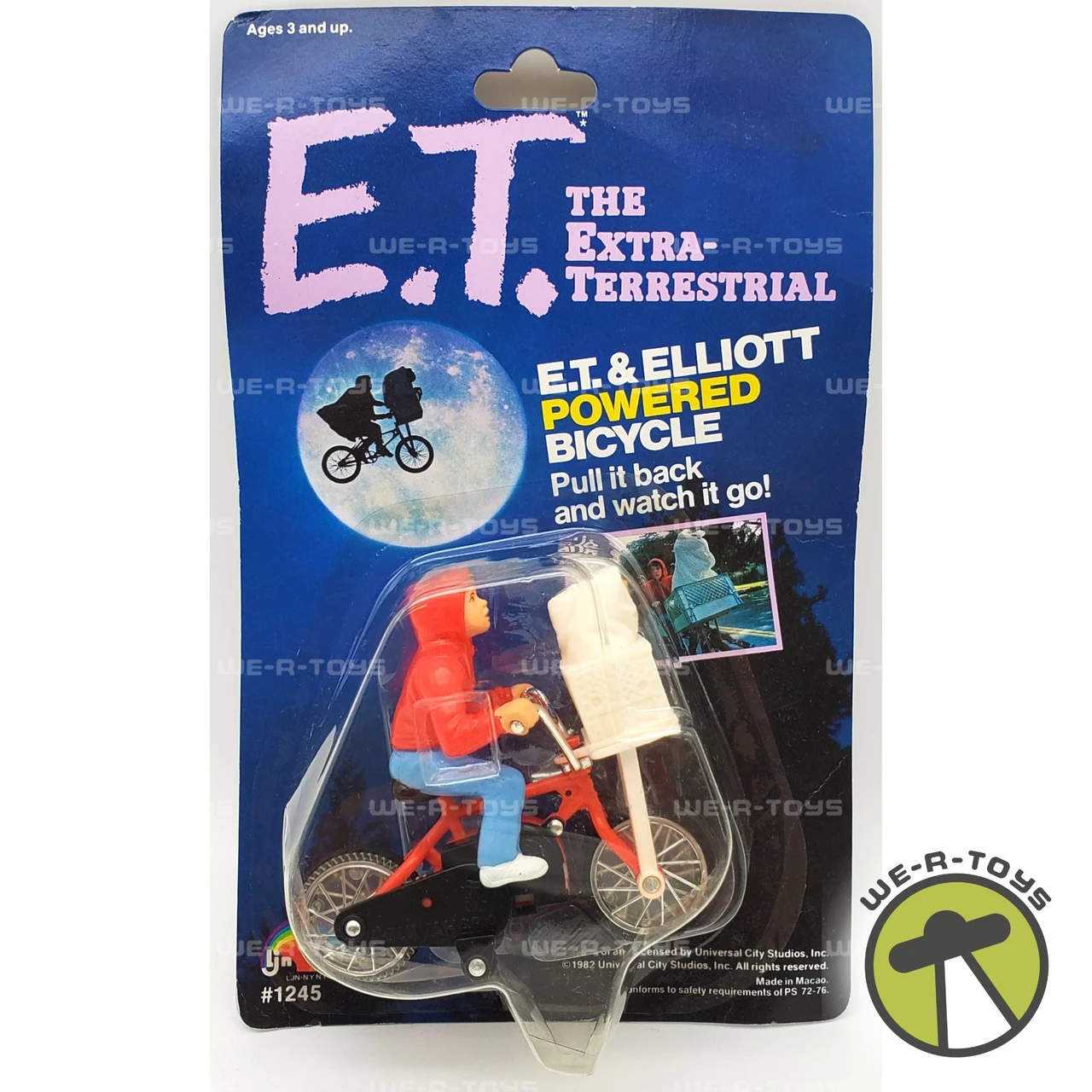 E.T. The Extra-Terrestrial & Elliot Powered Bicycle 1982 LJN #1245 