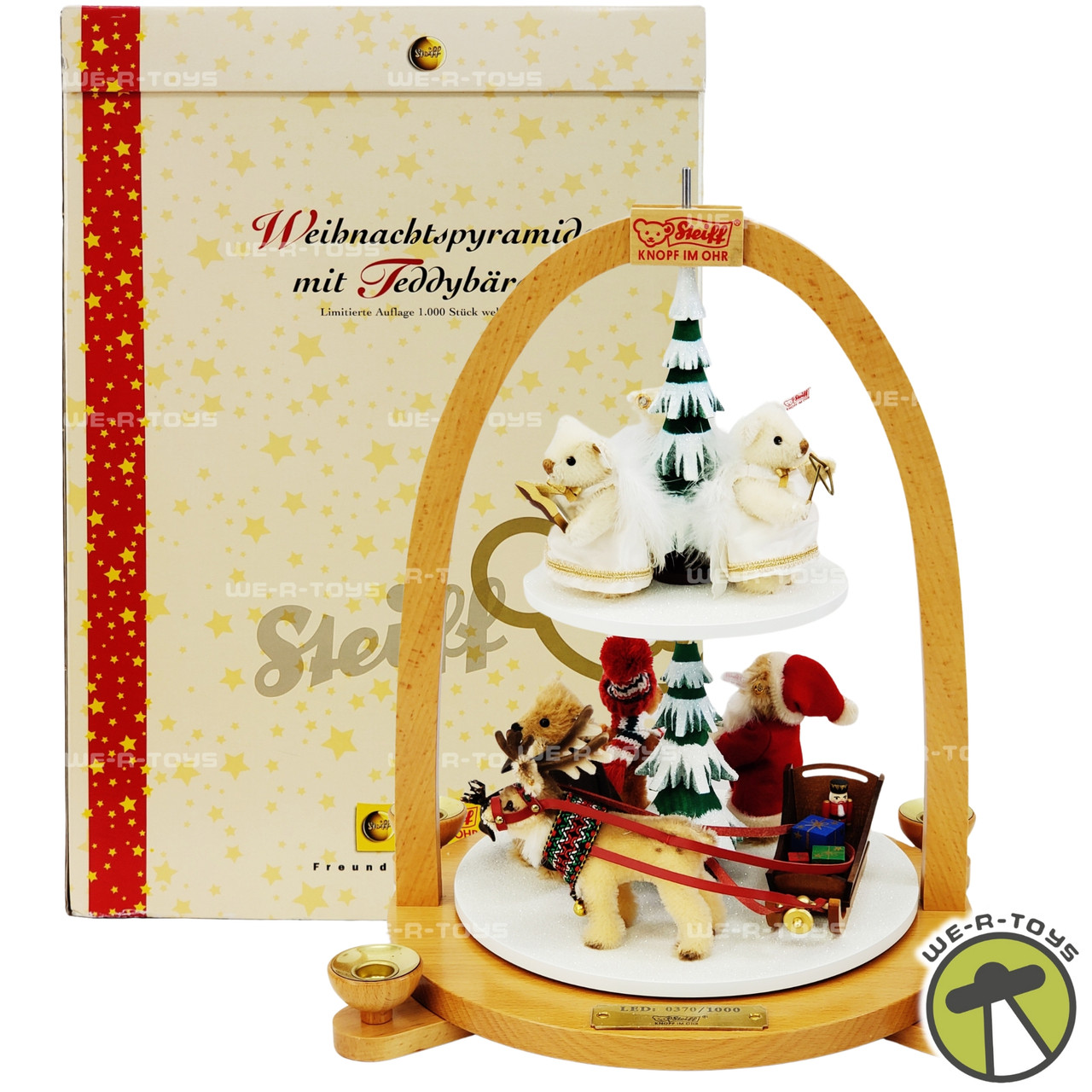 Steiff Club Christmas Pyramid with Teddy Bears 2004 No. 037719 NEW