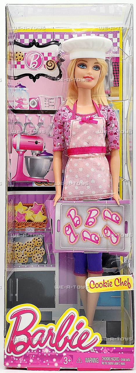 Barbie Careers Cookie Chef Doll 2013 Mattel BDT28 - We-R-Toys