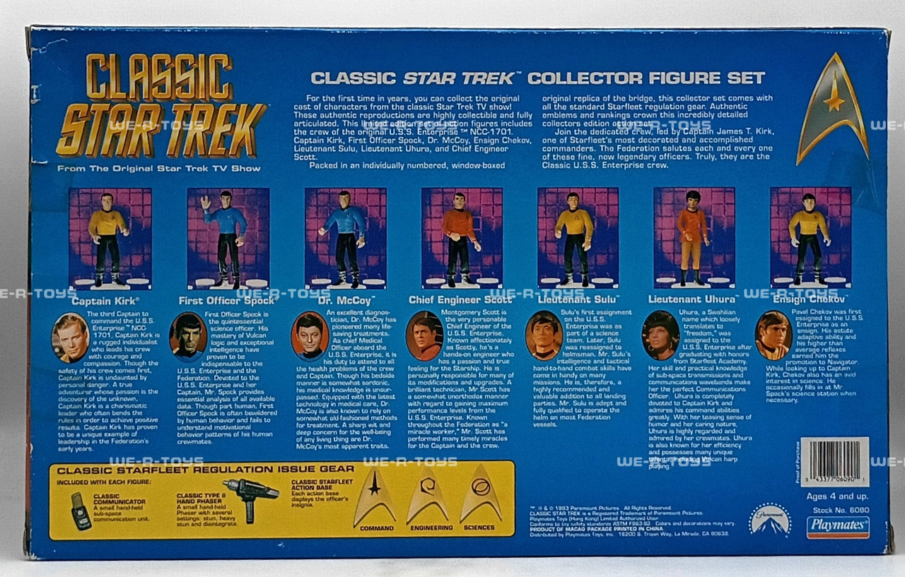 Star Trek Classic Collector Figure Set Collector Ed. 1993