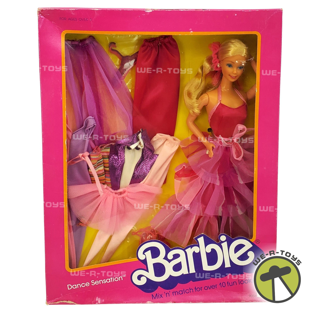 Barbie Dance Sensation Doll Over 10 Fun Looks 1984 Mattel 9058