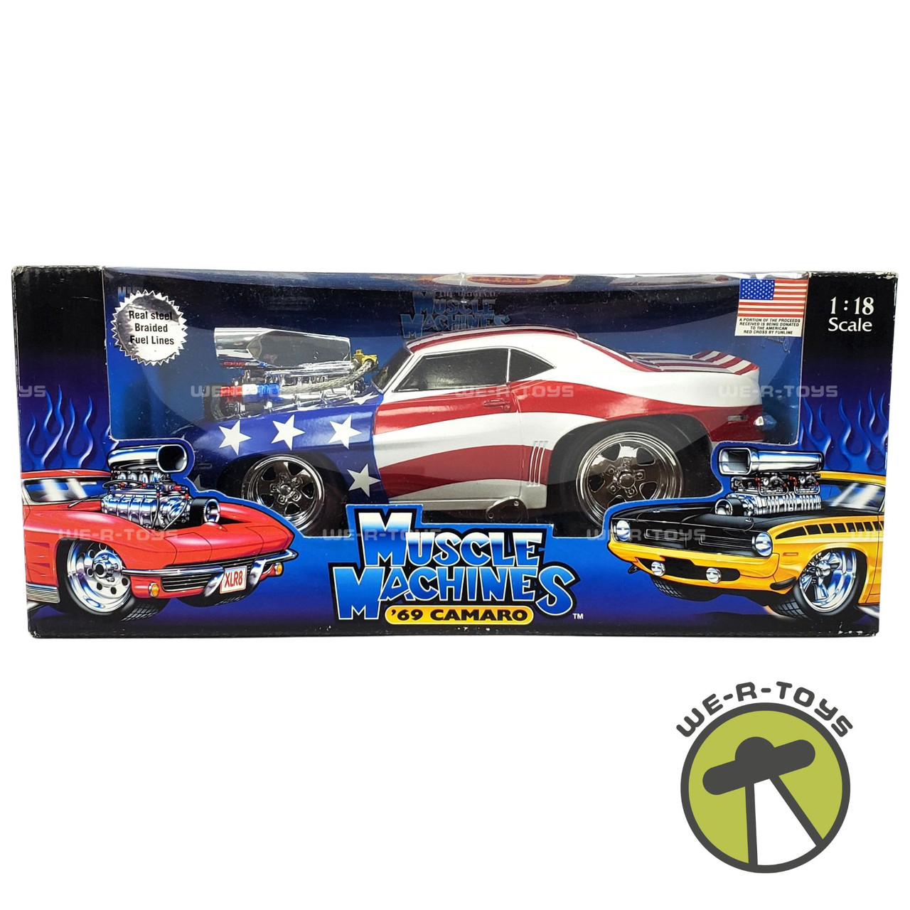 Muscle Machines '69 Camara Stars & Stripes Edition Vehicle 2001