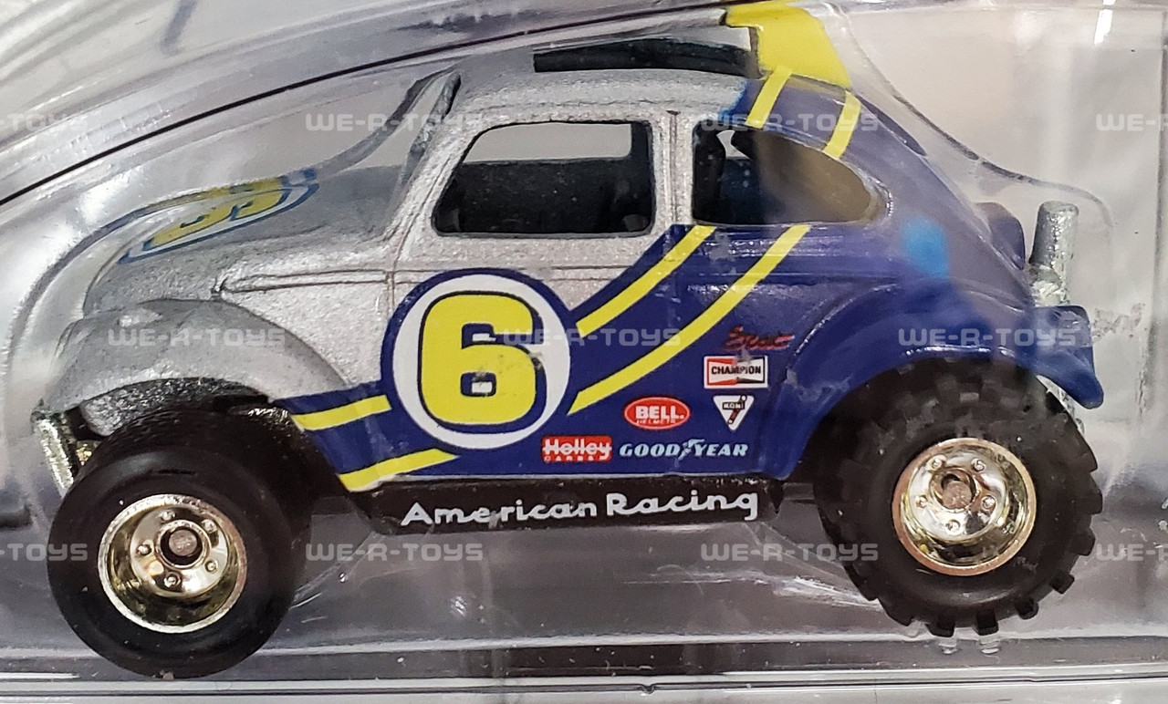 Hot Wheels 100% Volkswagen Baja Beetle Silver & Blue Vehicle
