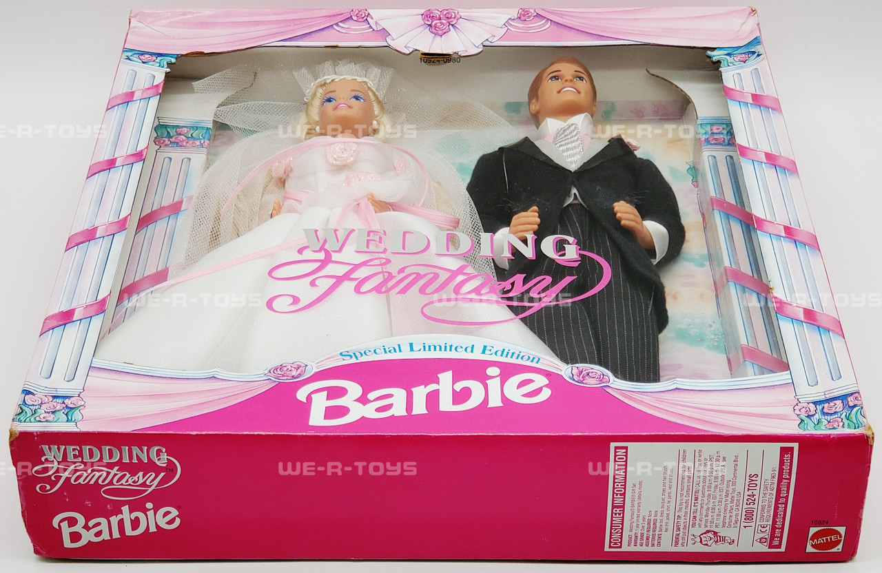 Barbie Wedding Fantasy Barbie and Ken Dolls Gift Set 1993