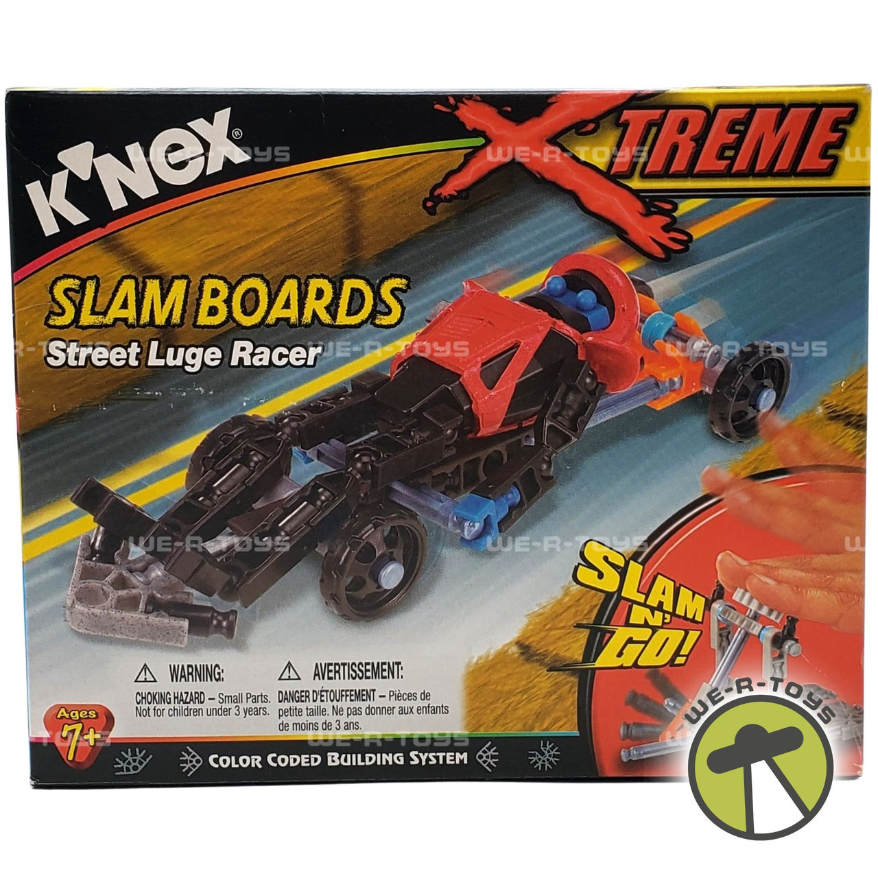 K'NEX Xtreme Slam n' Go Slam Boards Street Luge Racer 10828 (92