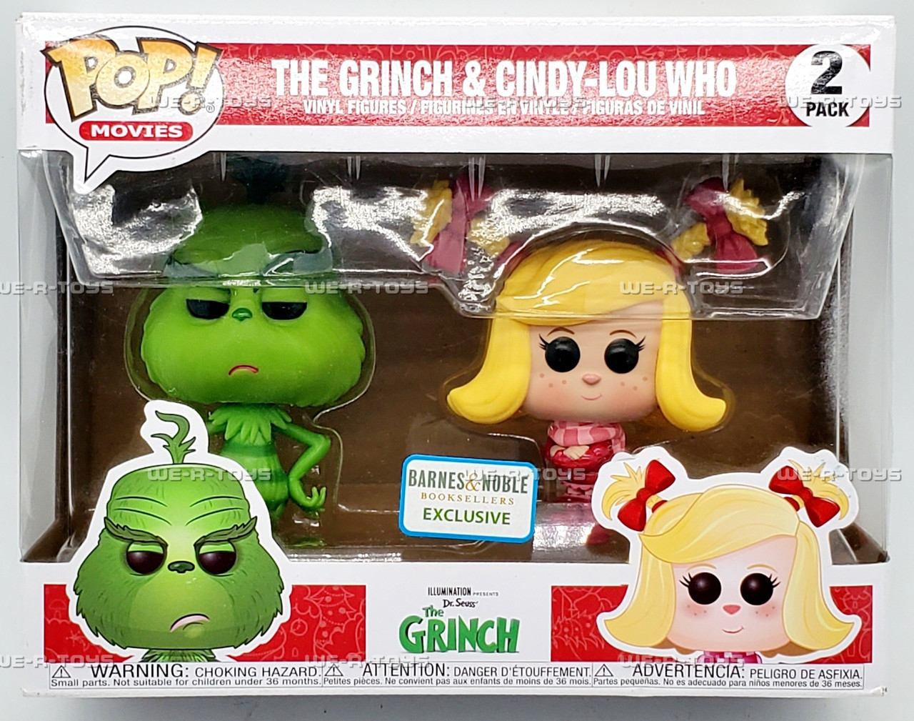 Funko POP Movies The Grinch 2PK Grinch Cindy-Lou Who Figures