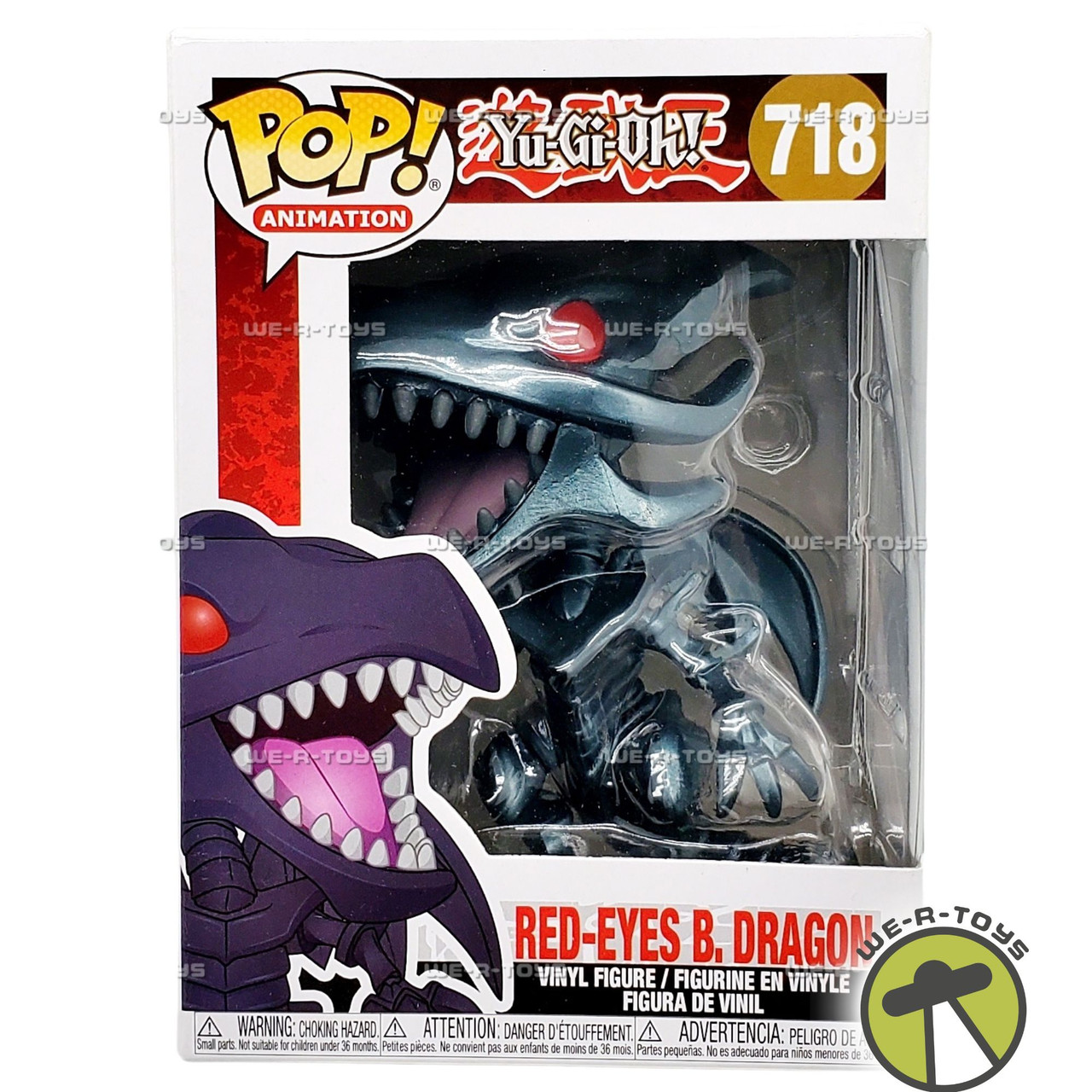 Funko POP Animation Yu-Gi-Oh Red-Eyes Black Dragon 718 Figure - We