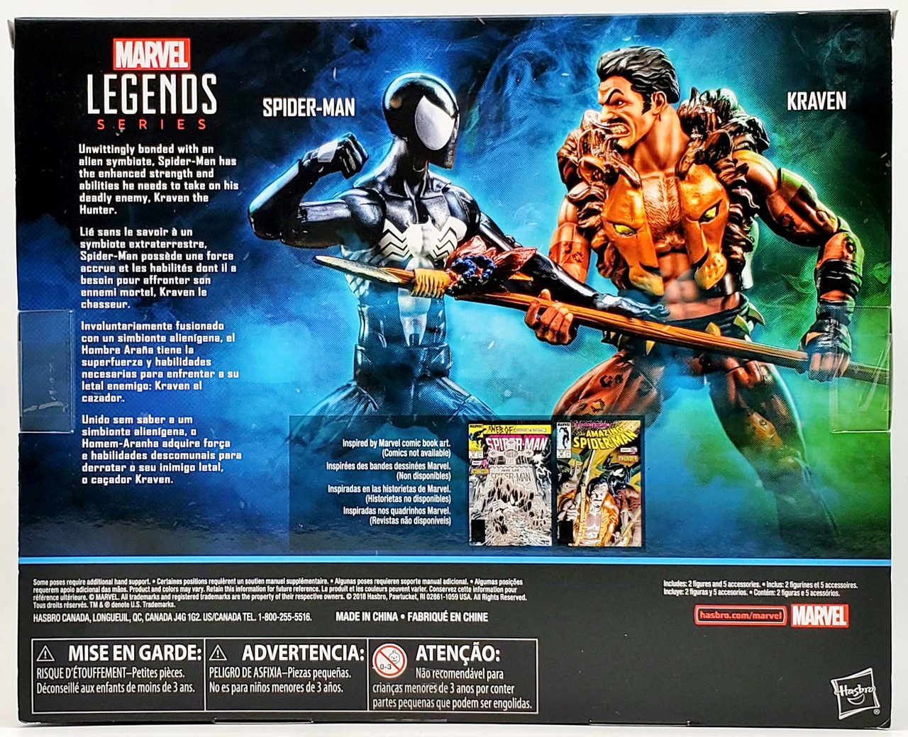 Marvel Legends Spider-Man and Kraven Two Pack Action Figure Set