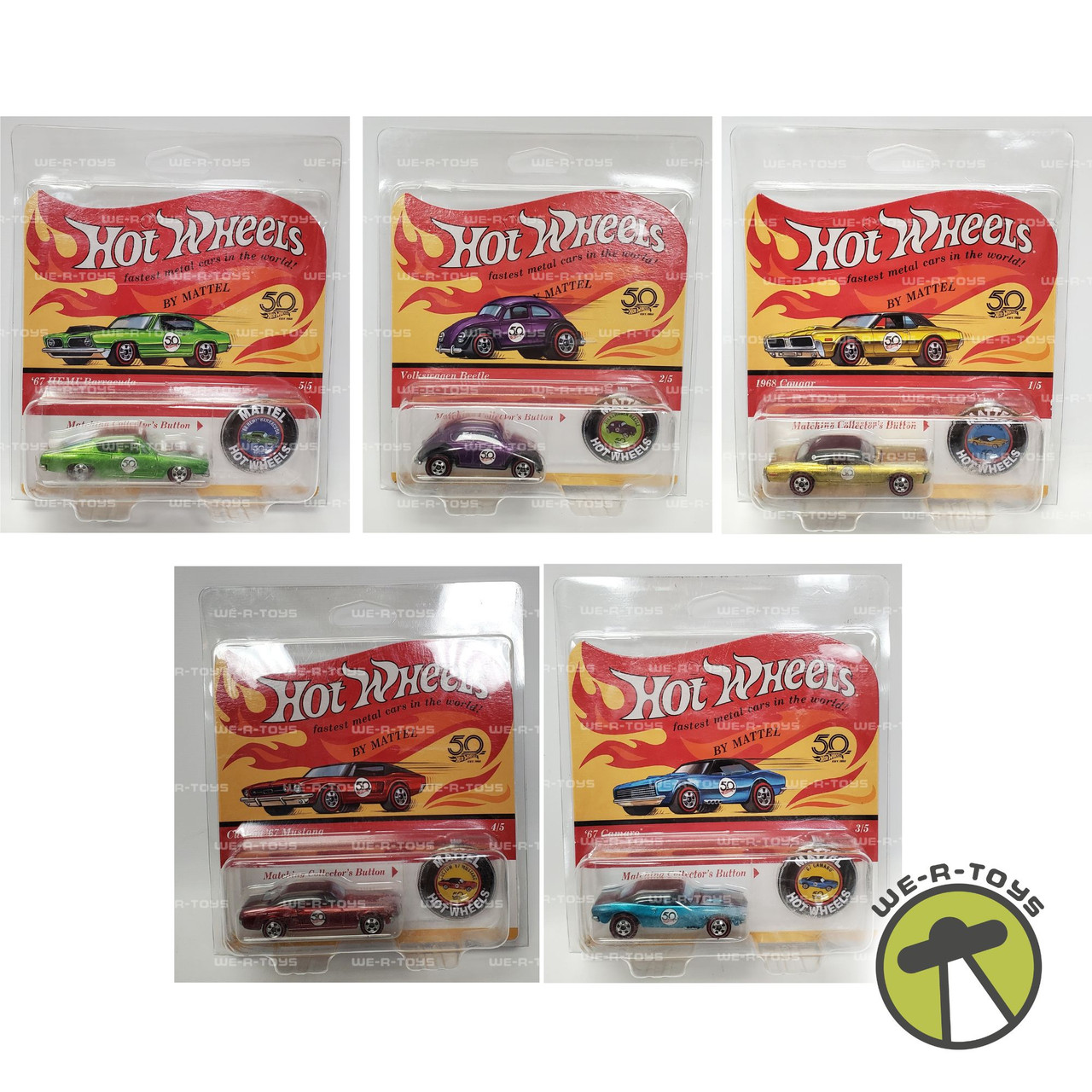 Toy Vehicles 50th Anniversary Hot Wheels Set Lot Of Hot Wheels