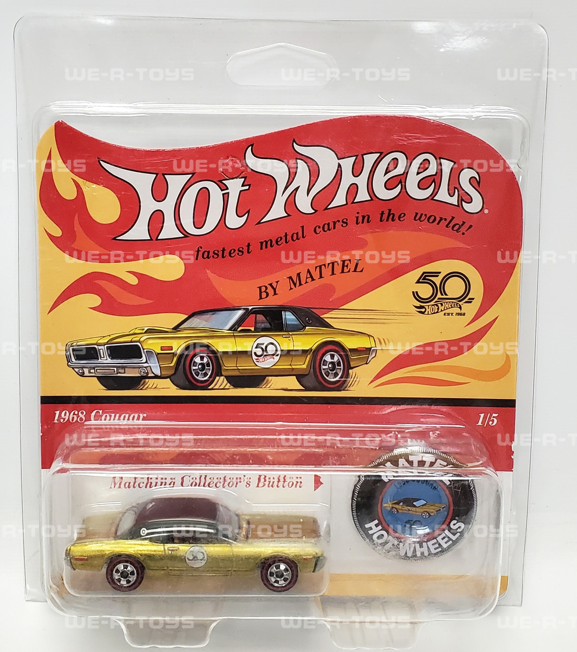 Lot of 5 Hot Wheels Redline 50th Anniversary Full Set Of Vehicles