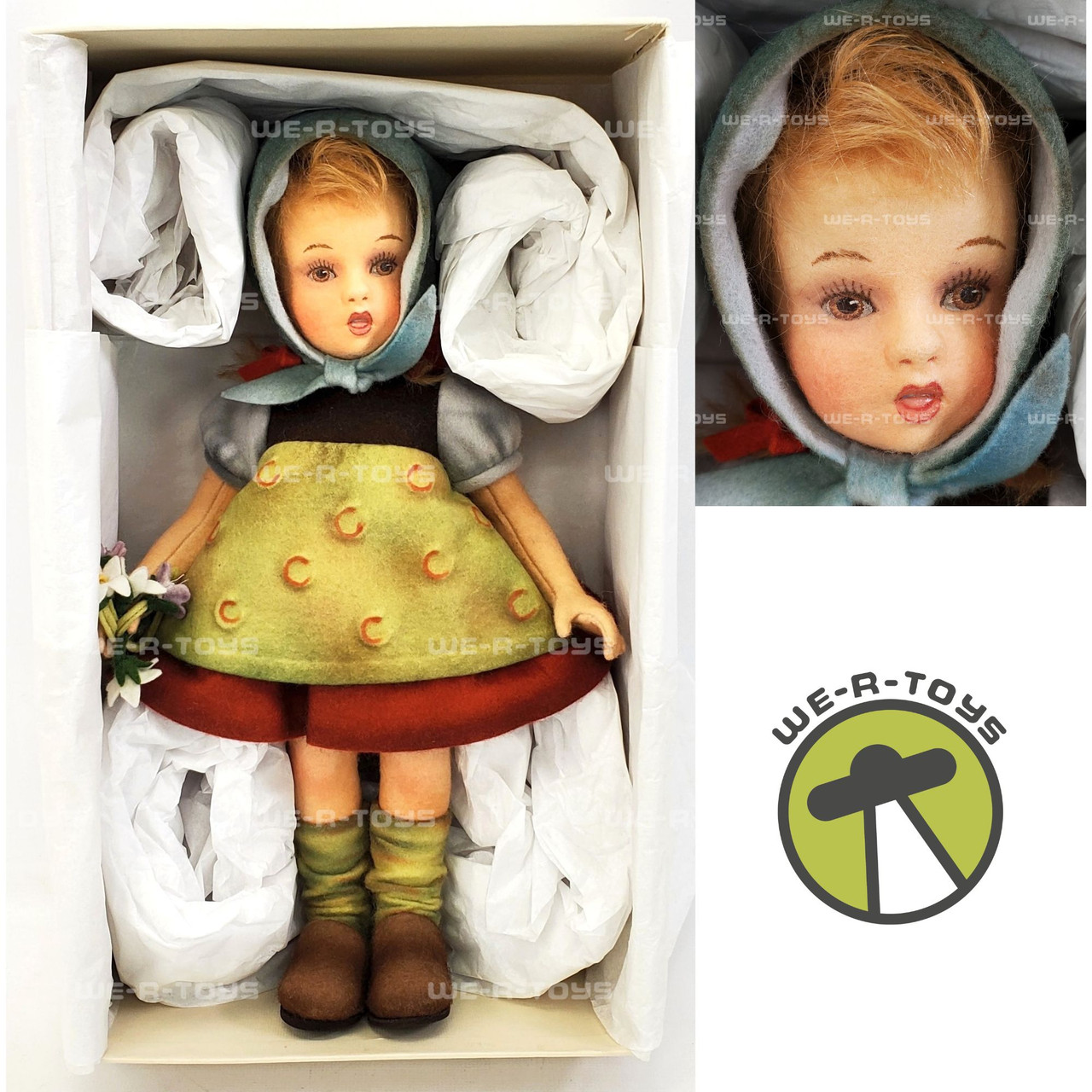 R. John Wright Original Felt Dolls Raindrops On Roses 