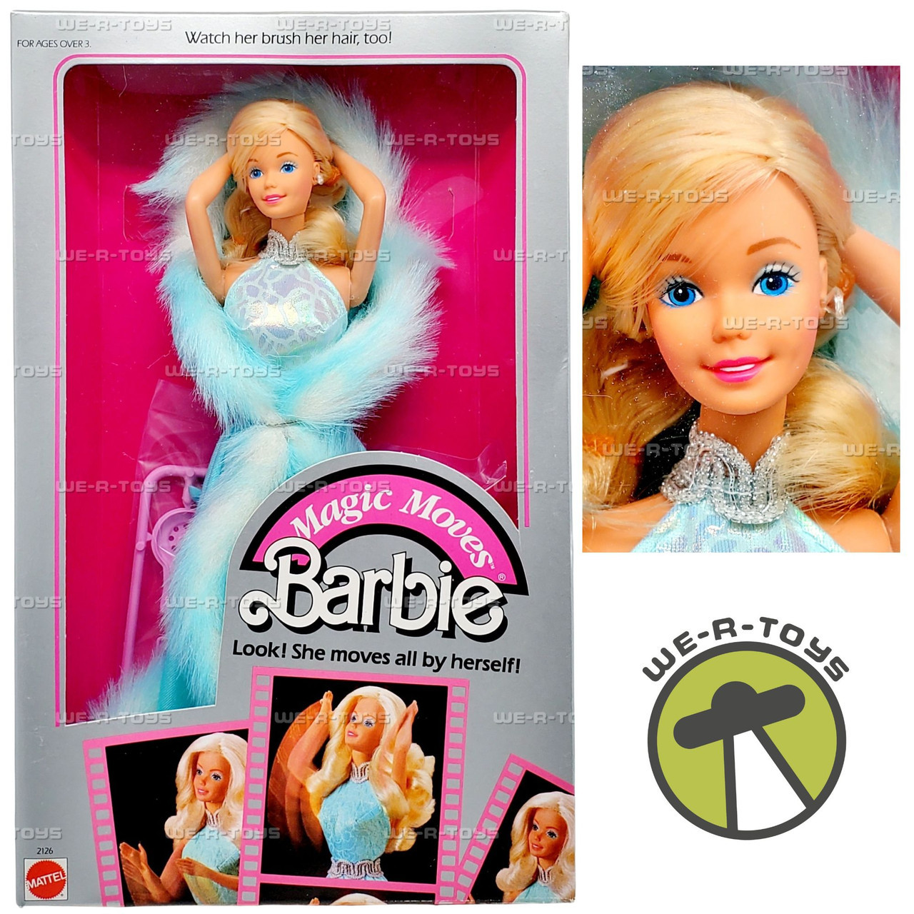 Barbie Magic Moves Doll Blonde 1985 Mattel #2126 We-R-Toys