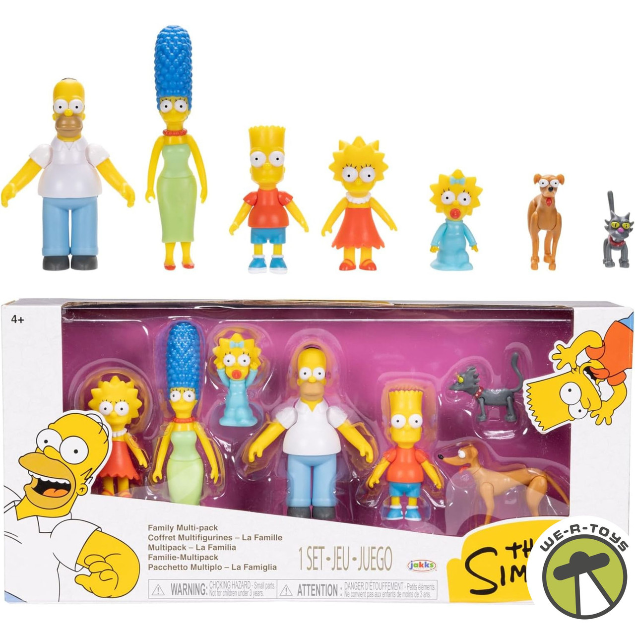 The Simpsons Family 2-1.5 IN Scale Fig Multipack 2024 Jakks