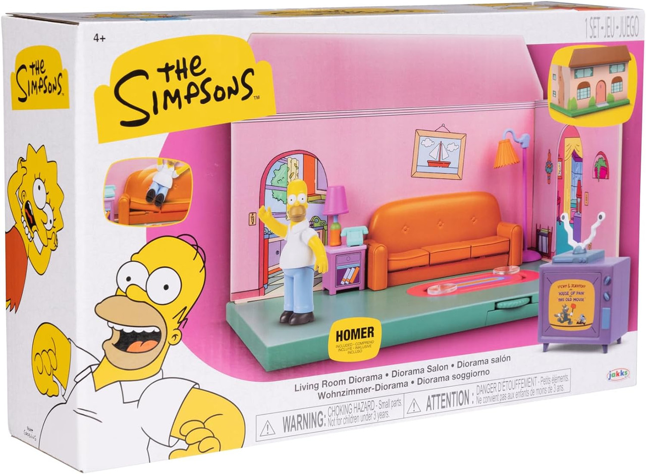 The Simpsons Living Room Diorama Playset 2024 Jakks Pacific - We-R