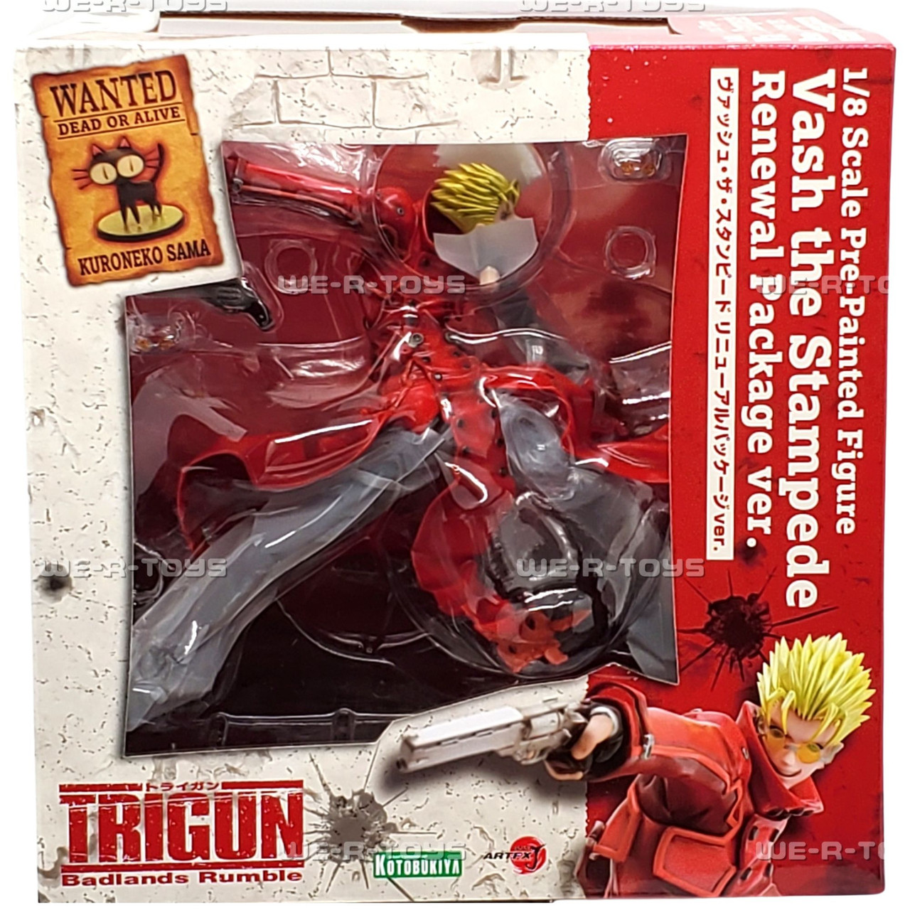 Trigun Badlands Rumble Vash Renewal PKG ARTFX J Statue Kotobukiya