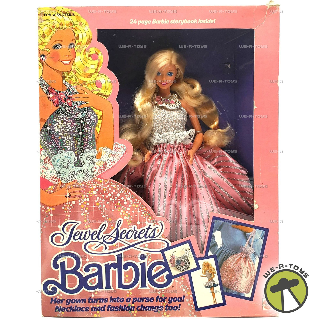 Barbie Jewel Secrets Doll With Storybook 1986 Mattel No. 1737 - We