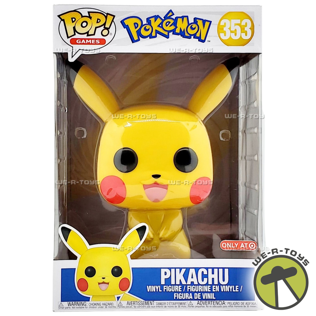 Funko POP Games Pokemon Pikachu 353 Large Vinyl Figure - We-R-Toys