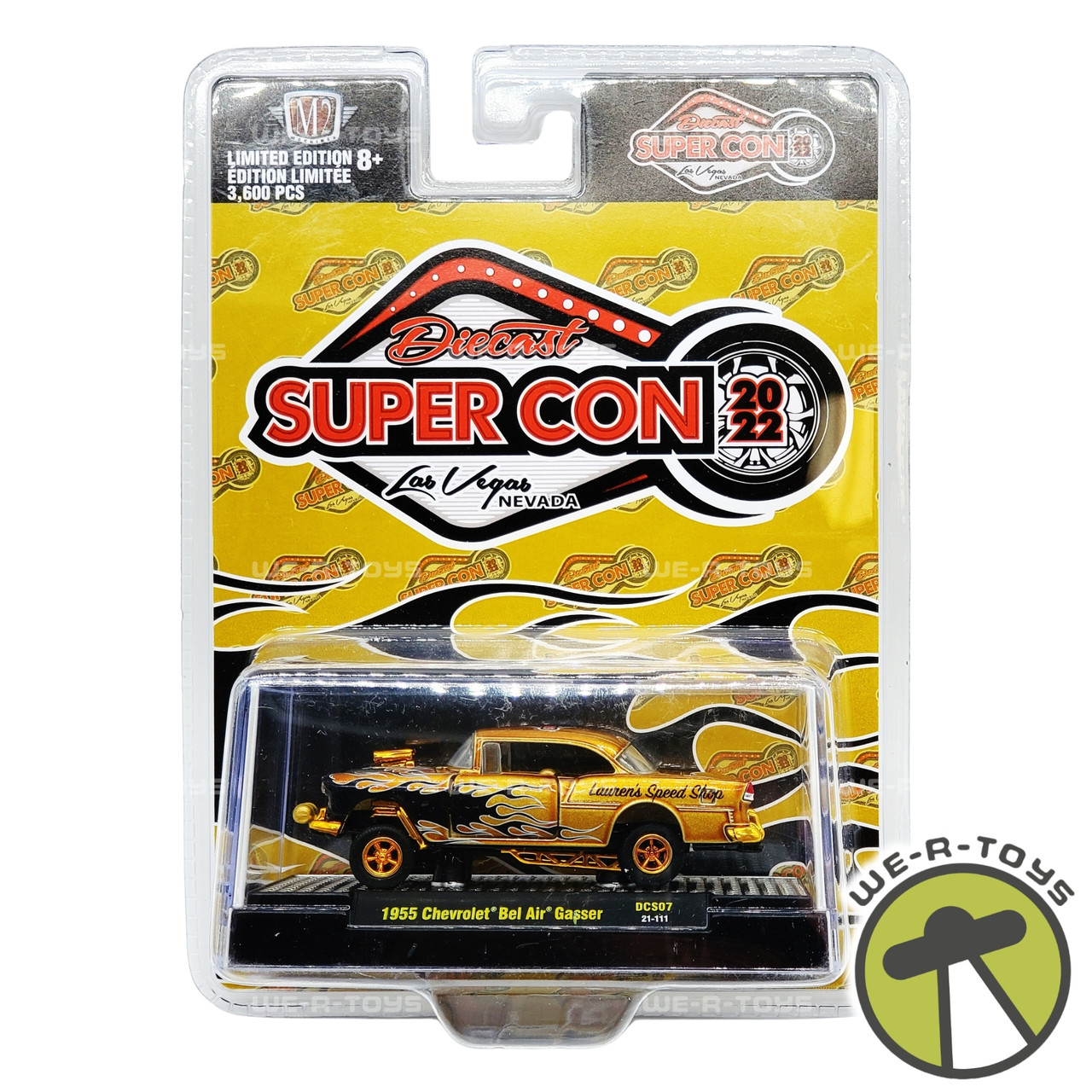M2 Machines 2022 Diecast Super Con 1955 Chevrolet Bel Air Gasser