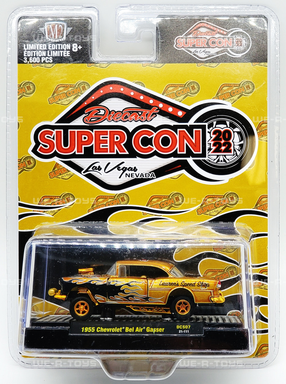 M2 Machines 2022 Diecast Super Con 1955 Chevrolet Bel Air Gasser