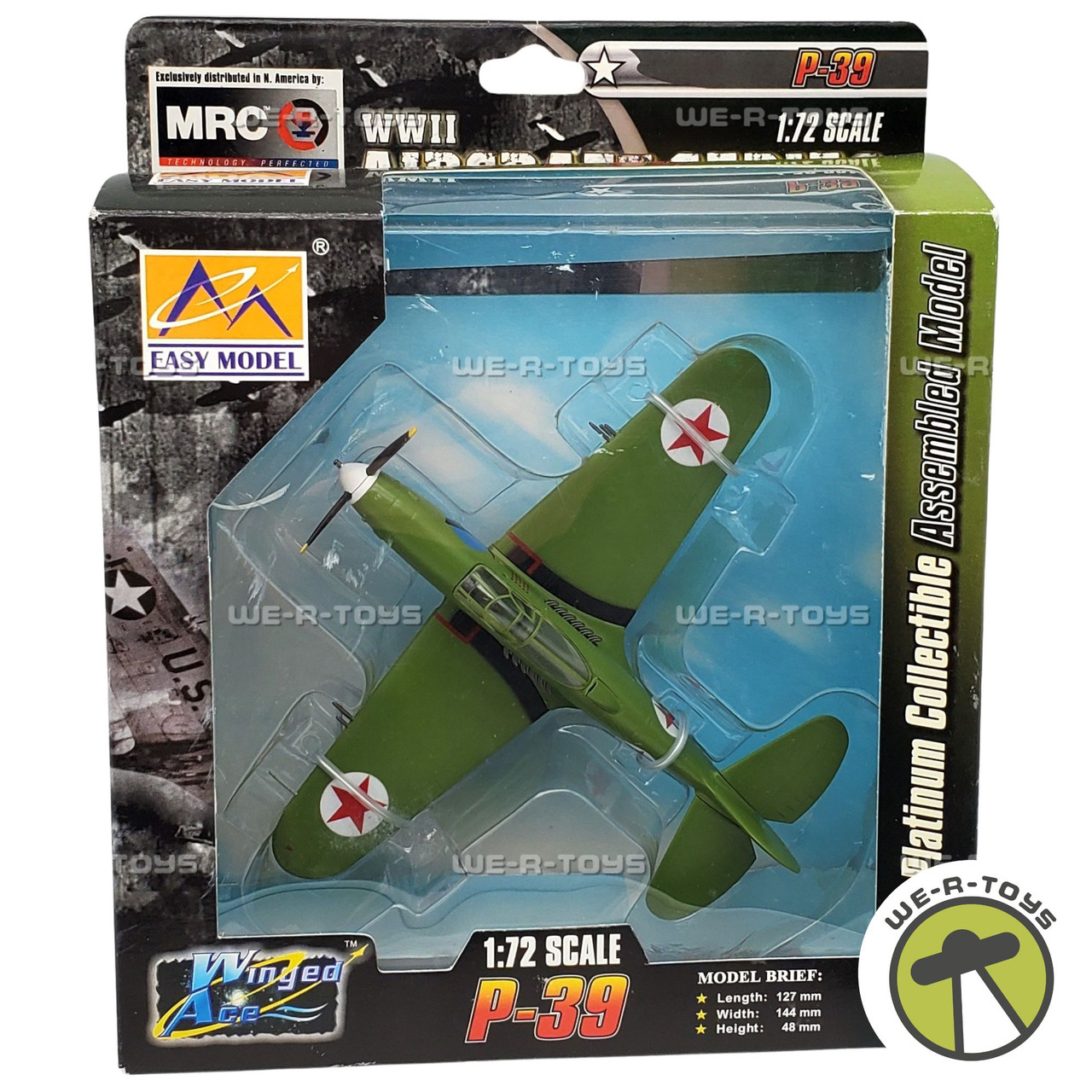 Easy Model P-39 Winged Ace WWII Aircraft Series Vehicle No. 36323