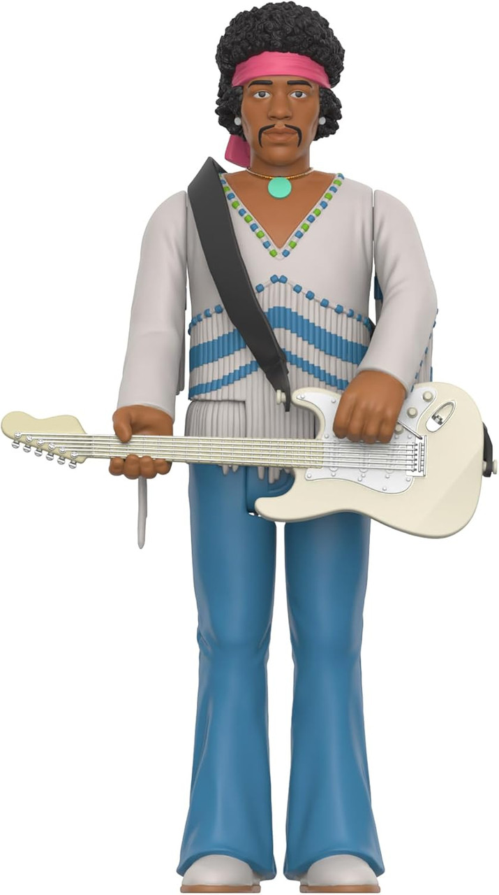 Jimi Hendrix ReAction Festival Version Action Figure 2024 Super 7