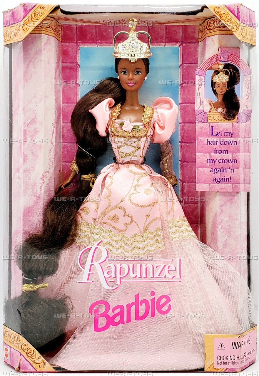 Barbie as Rapunzel African American Doll 1997 Mattel 18164 - We-R-Toys