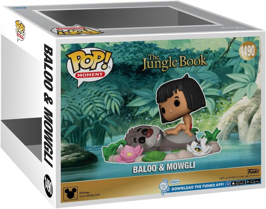 Funko Pop Moment 1490 The Jungle Book Baloo and Mowgli Vinyl