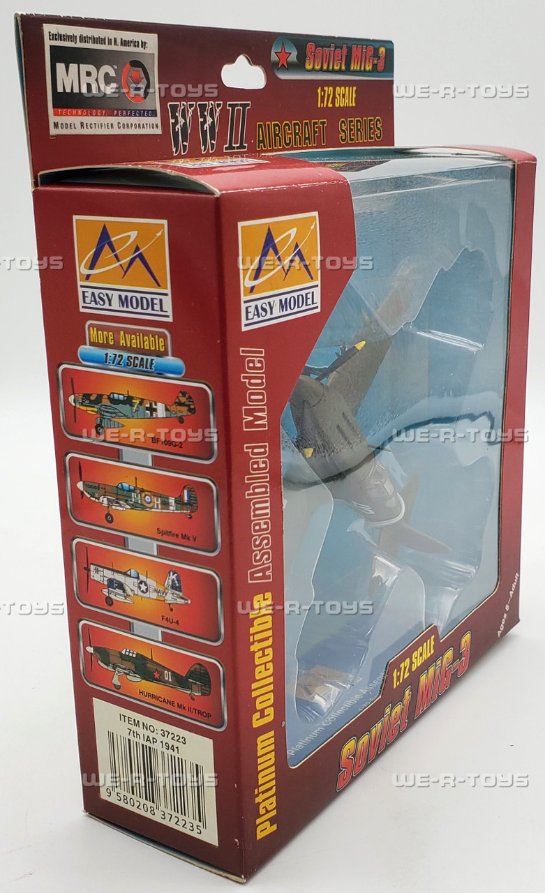 Maquette Easy Model 1:72 - MiG-3 7th IAP 1941 - Avion Militaire En Plastique à Monter - Réf EM37223 - 7