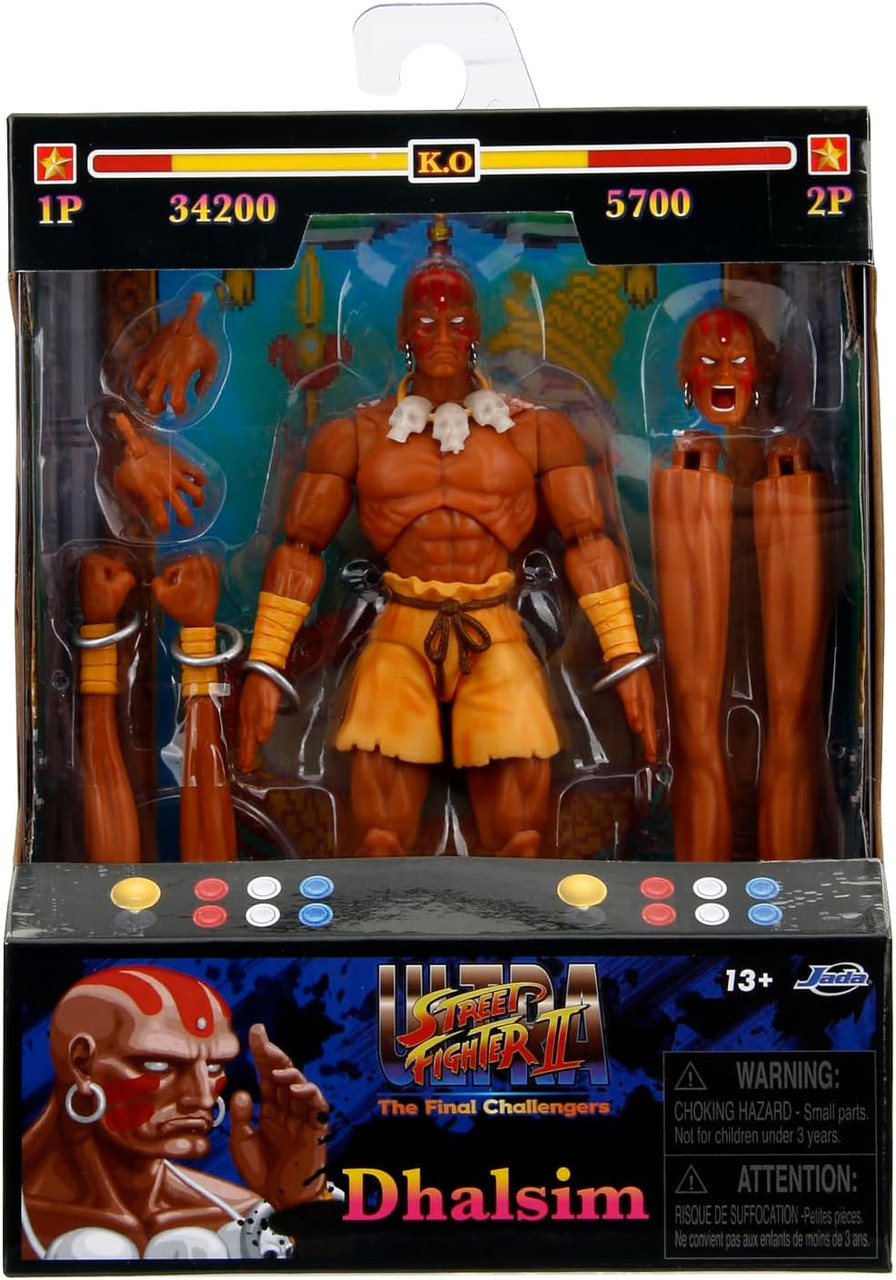 Street Fighter II Dhalism 6 inch Action Figure 2024 Jada Toys - We
