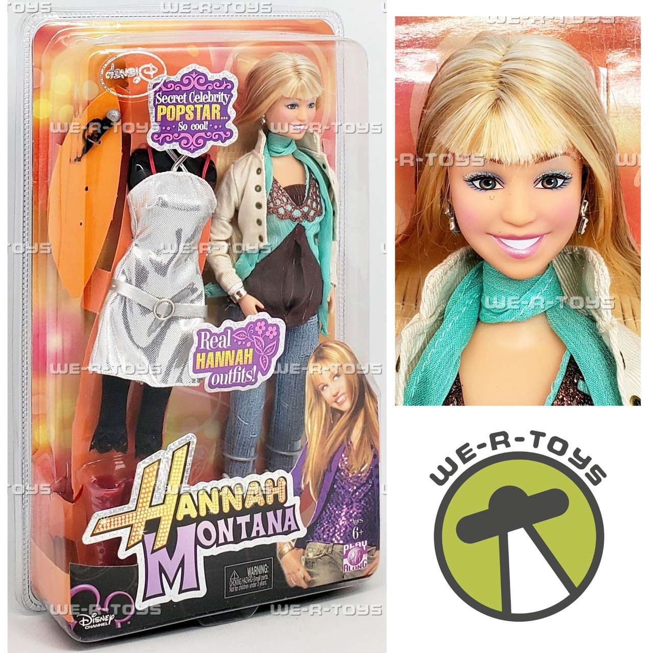 Disney Hannah Montanna Secret Celebrity Popstar Doll 2007 Play