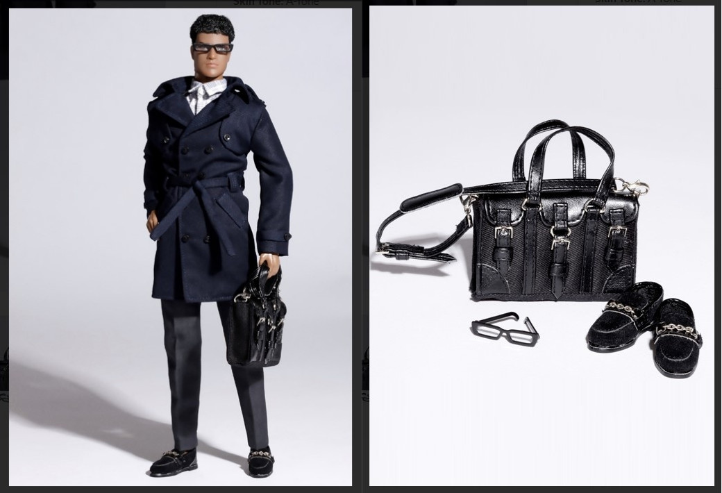 Integrity Toys Homme トレンチコートセット Integrity Toys Fashion Royalty Homme Fast Track Victor James Doll