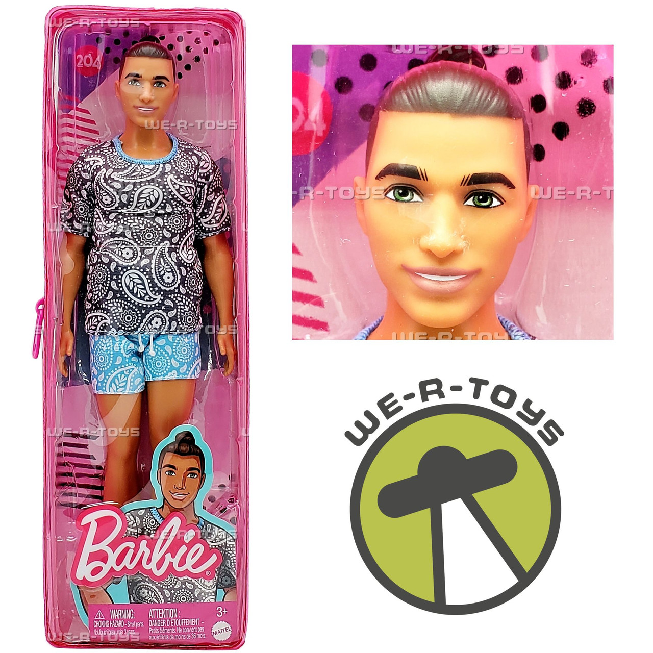 Barbie Fashionistas Ken Fashion Doll No 204 Mattel HJT09 - We-R-Toys