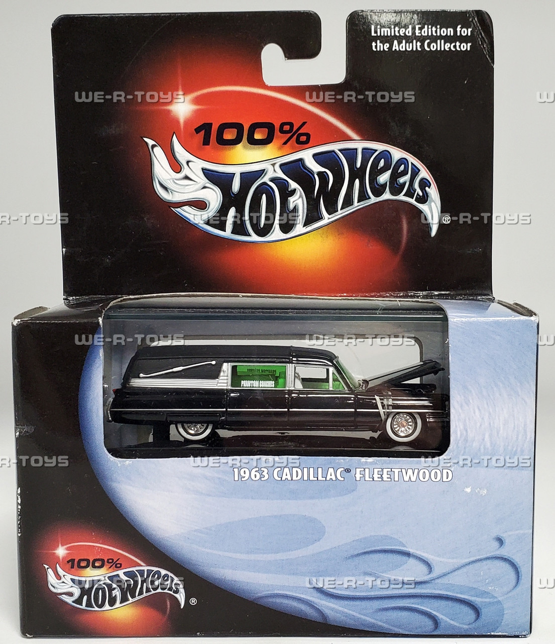 100% Hot Wheels 1963 Cadillac Fleetwood Black Vehicle LE 2000