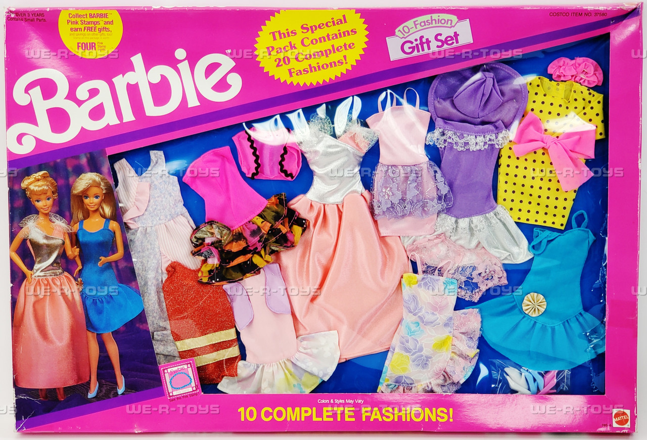 Barbie Easy To Dress 10 Fashion Gift Set Mattel 1991 No. 7856 NRFB