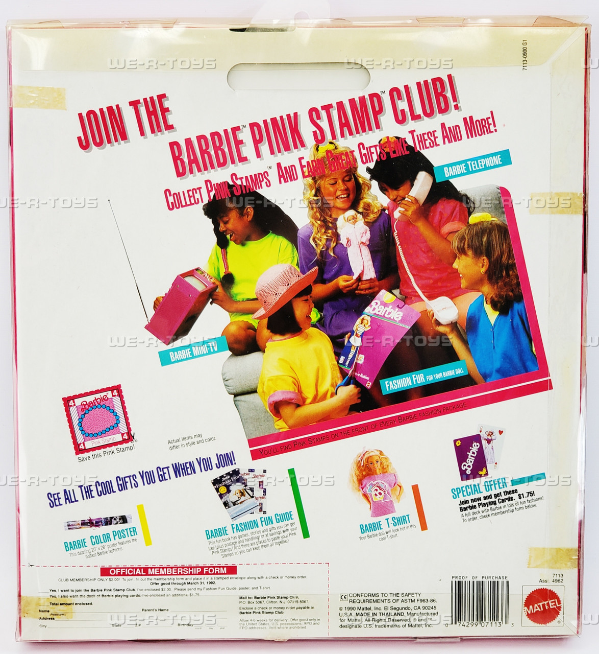 NRFB Barbie Couturier High Fashion Pack 1990 - Tenue Violette Originale #7096