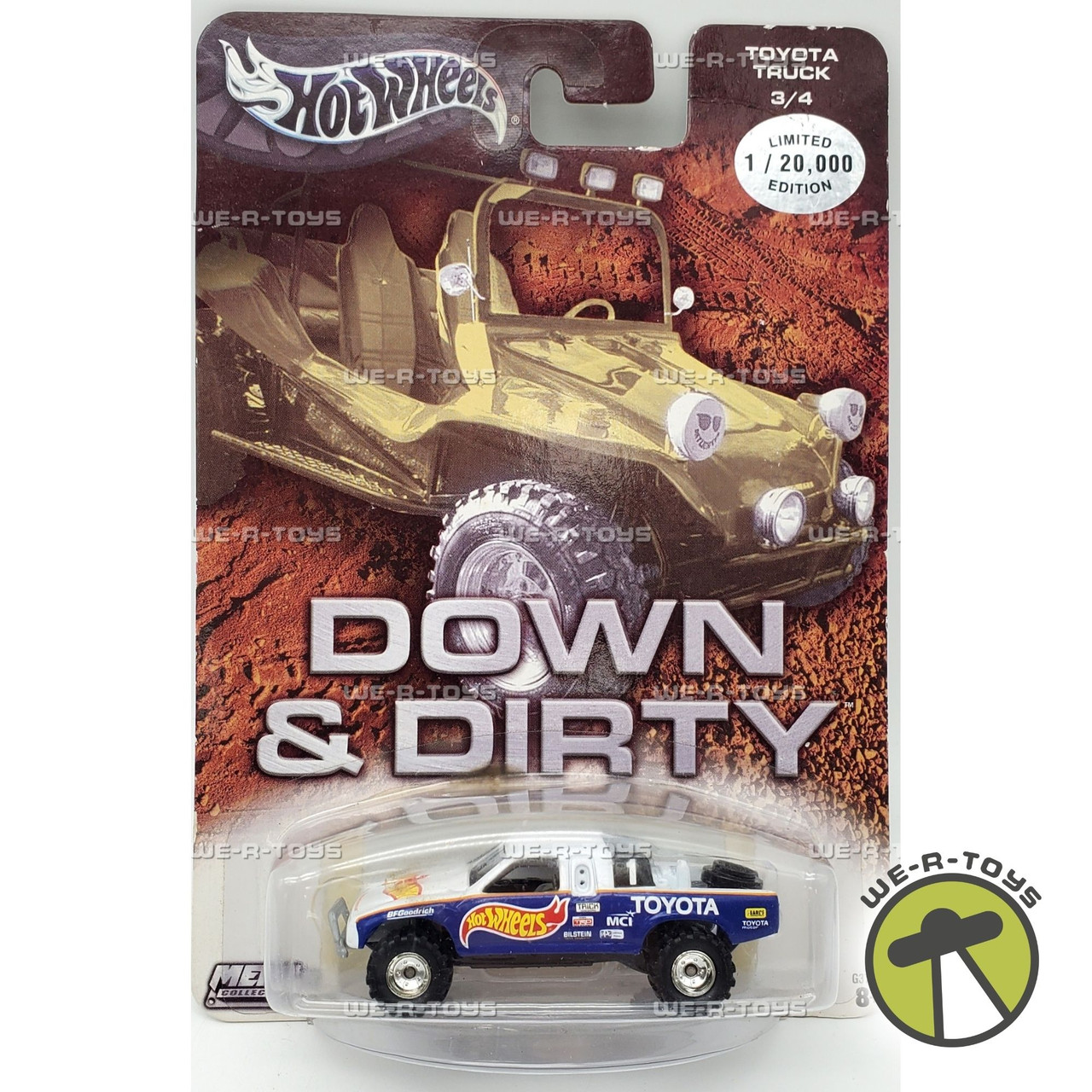 ホットウィール DOWN & DIRTY トヨタ トラック Hot Wheels Down & Dirty Toyota Truck 3/4 Blue Vehicle LE 2003