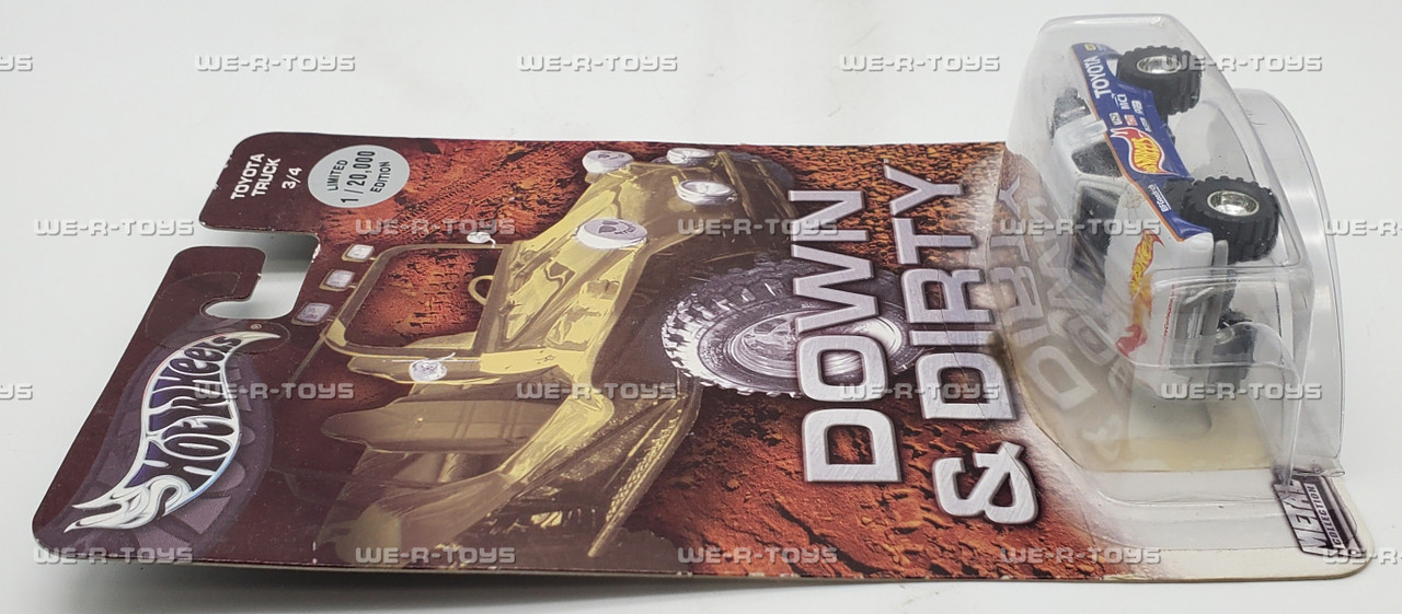Hot Wheels Down & Dirty Toyota Truck 3/4 Blue Vehicle LE 2003